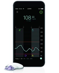 Select the Guardian Connect with the glucose biosensor Select the Guardian Connect with the glucose biosensor